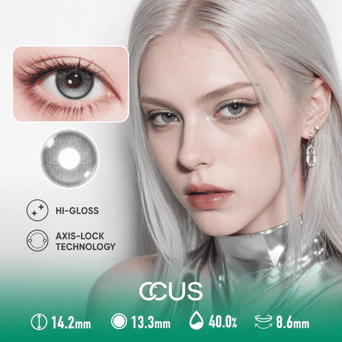 Vienna Mist Obsidian Black Contact Lenses