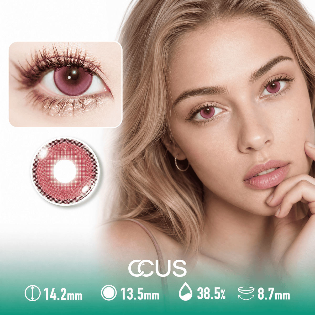 Twilight Comet Red Contact Lenses