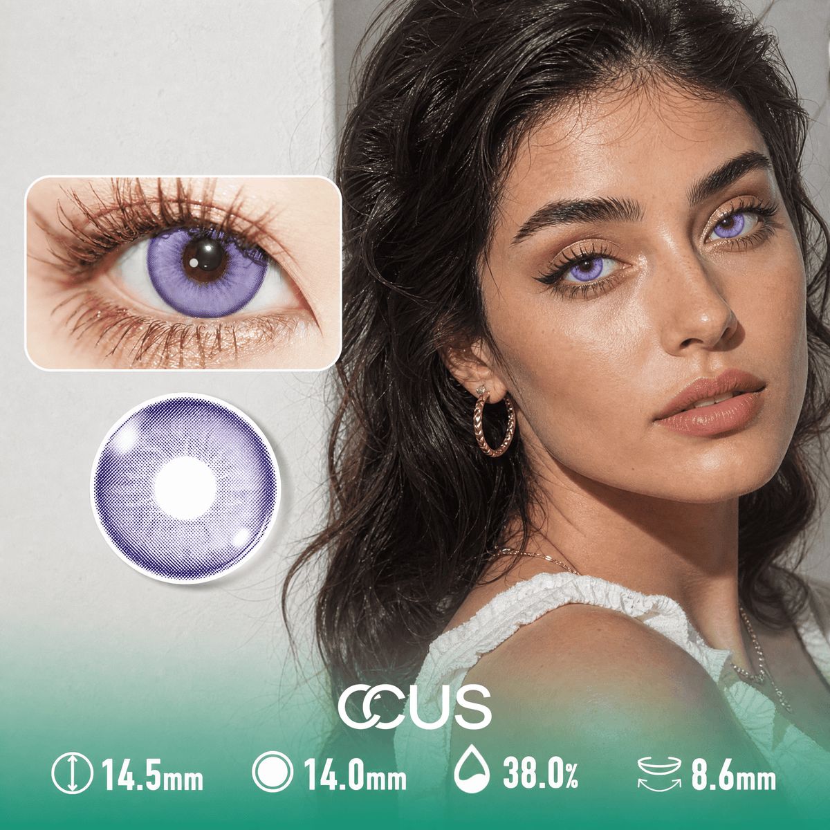 Velvet Haze Purple Contact Lenses
