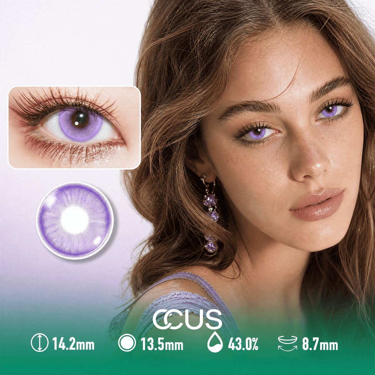 Tuscany Twilight Amethyst Purple Contact Lenses
