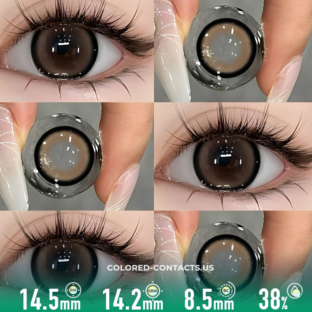 Amber Haze Brown Contact Lenses