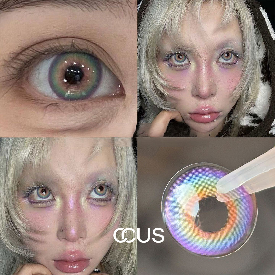 LUMEYE X CCUS - Angel Rainbow Colored Contacts