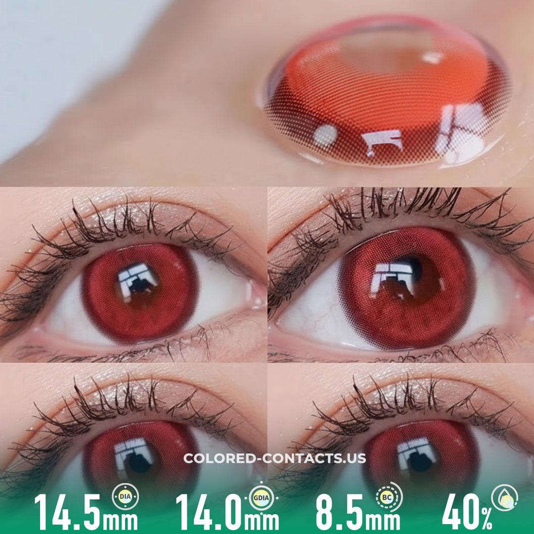 Bloody Mary Contact Lenses – Crimson Red 10-Piece Set