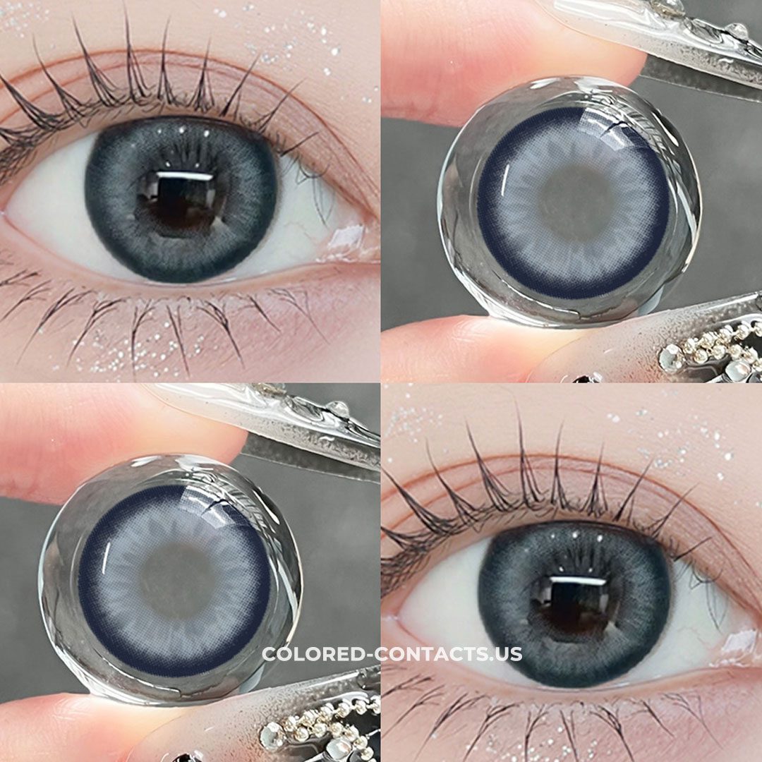 Blueberry Toast Gray Colored Contacts – 10 Lenses
