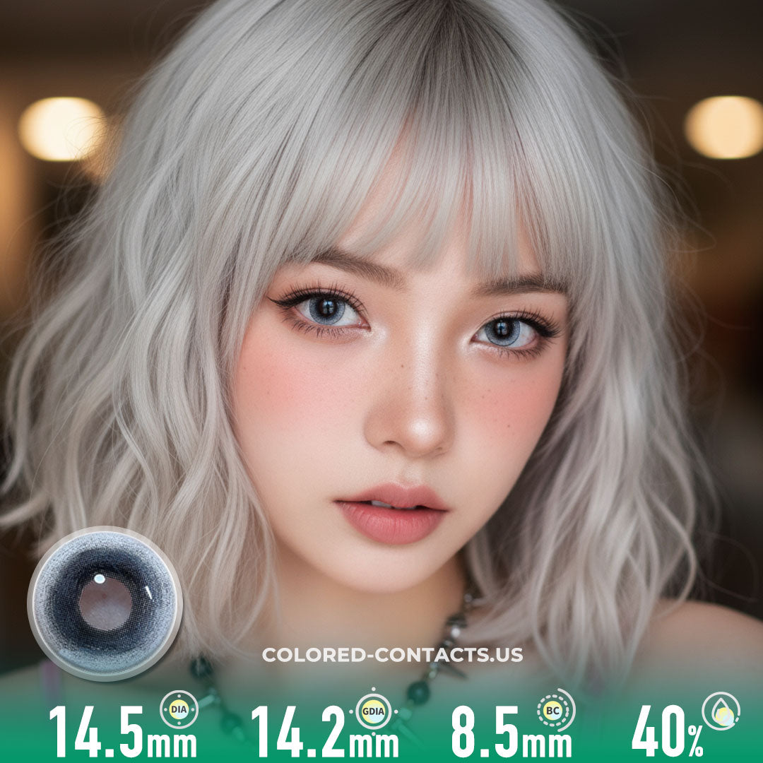 LUMEYE X CCU - Celestial Storm Gray Colored Contacts | 4-Lens Pack