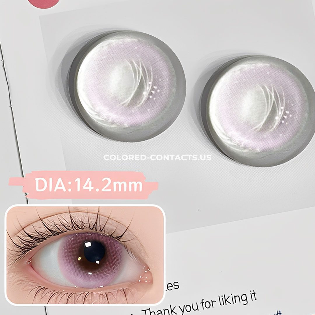 Cherry Blossom Snow Pink Colored Contacts – 10 Lenses