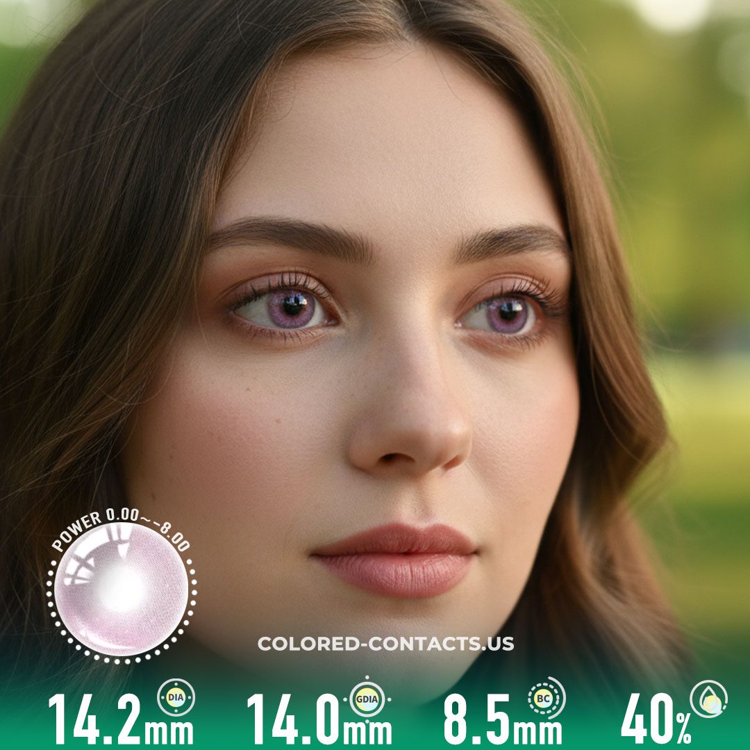 Cherry Blossom Snow Pink Colored Contacts – 10 Lenses