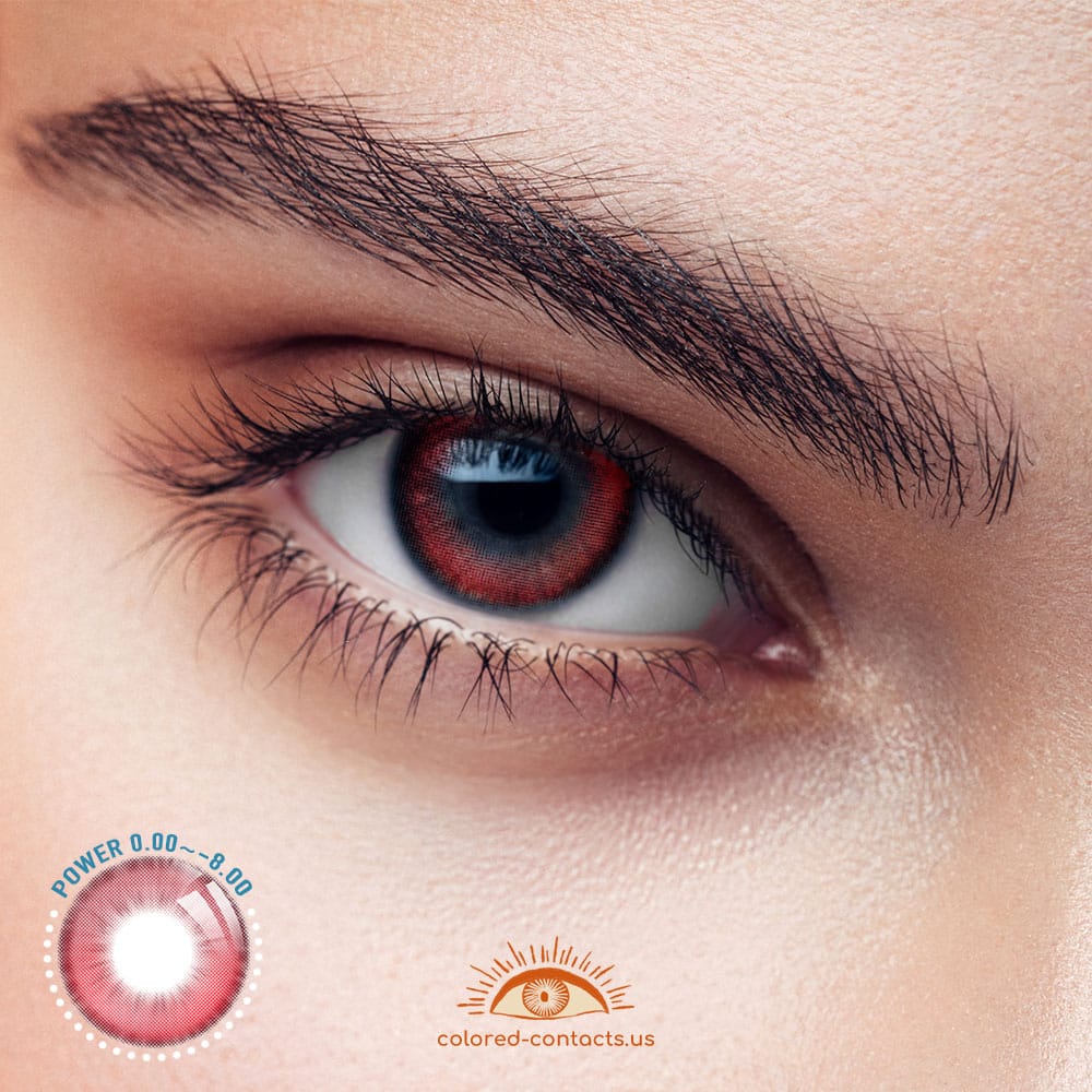Comet Glow Red Colored Contacts