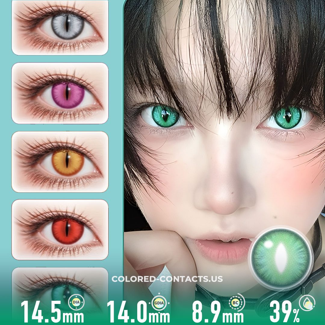 Emerald Dragon Jade Contact Lenses | 4-Piece Set