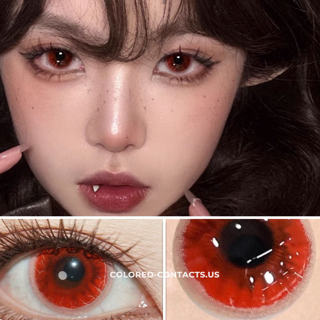 LUMEYE X CCU - Flame Rift Demon Eye Red Crazy Lenses | 4-Lens Pack