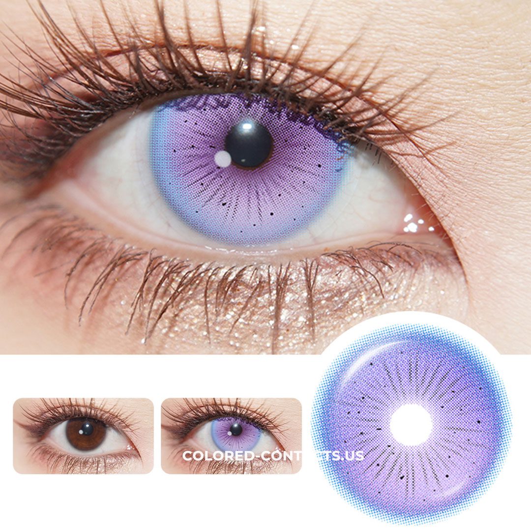 Flower Fairy Purple Colored Contact Lenses