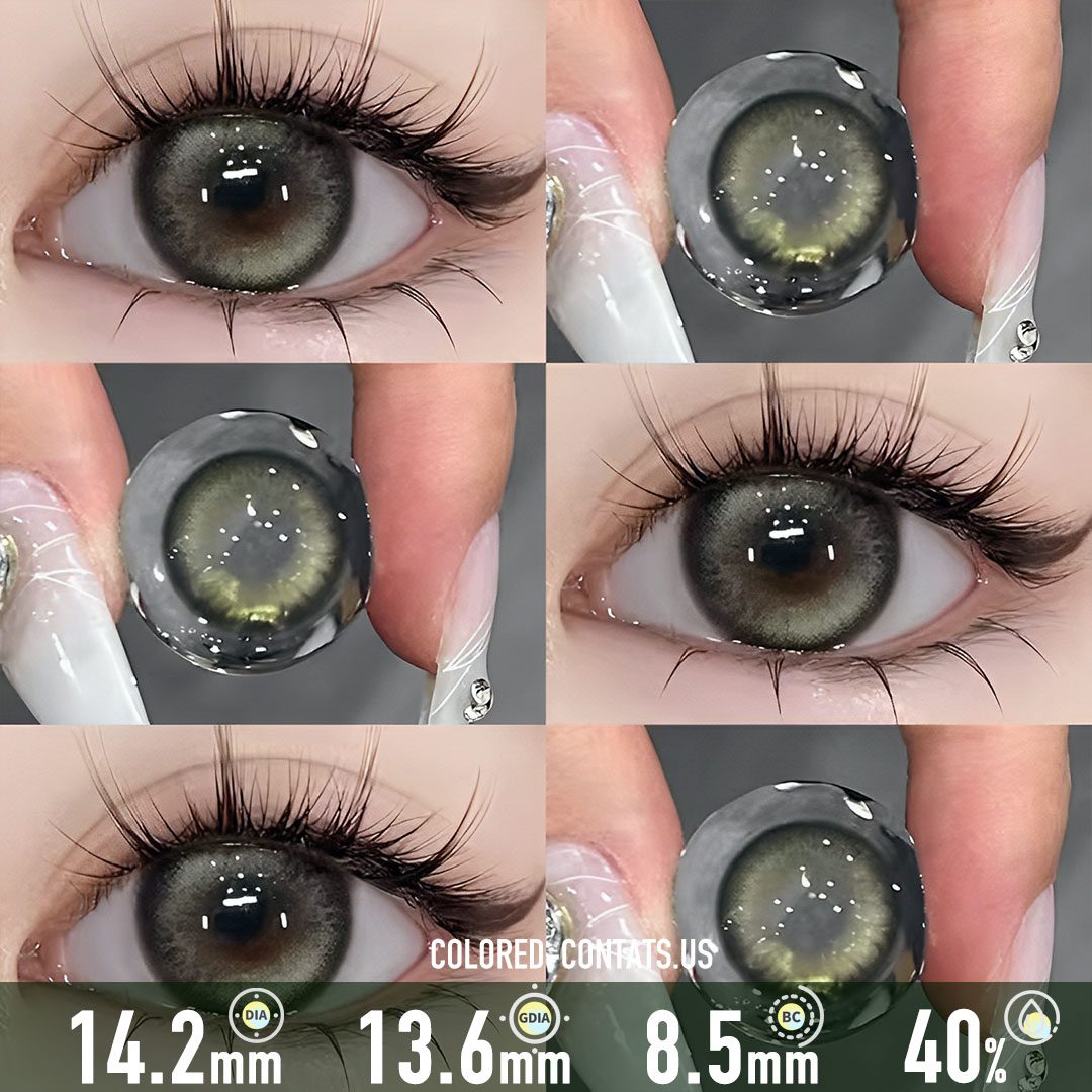 Forest Dawn Green Contact Lenses