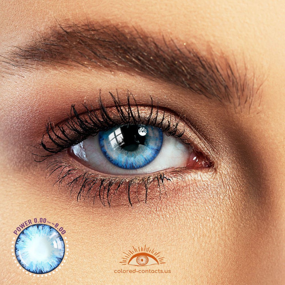 Frozen Love Blue Enlarge Eyes Colored Contacts