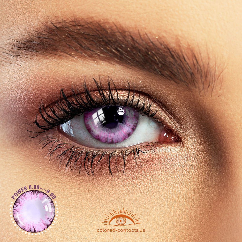Frozen Love Pink Enlarge Eyes Colored Contacts