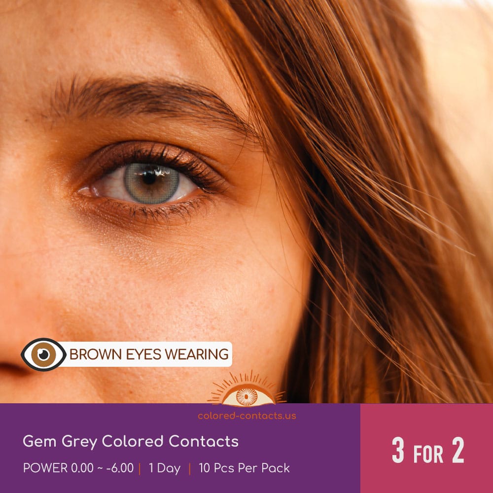 Gem Grey Colored Contacts