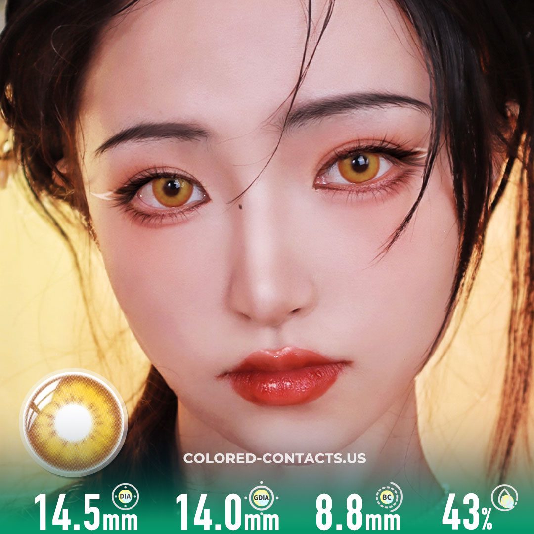 Golden Amber Contact Lenses | 4-Lens Pack