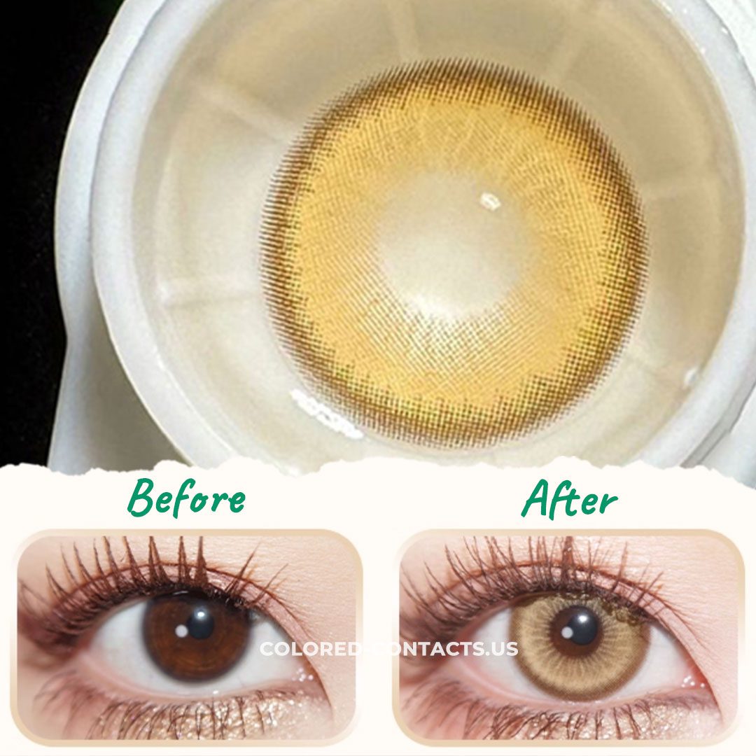 Golden Haze Contact Lenses | 4-Lens Pack