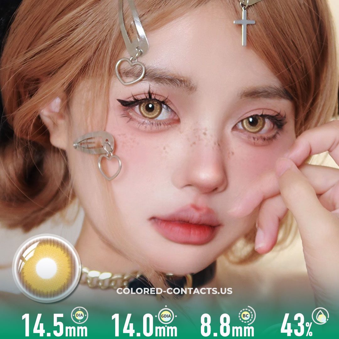 Golden Haze Contact Lenses | 4-Lens Pack