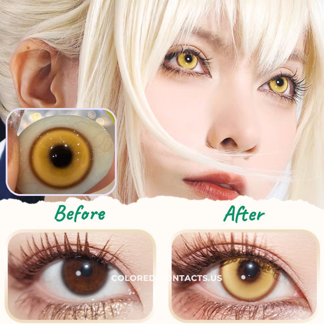 Golden Honey Contact Lenses | 4-Lens Pack