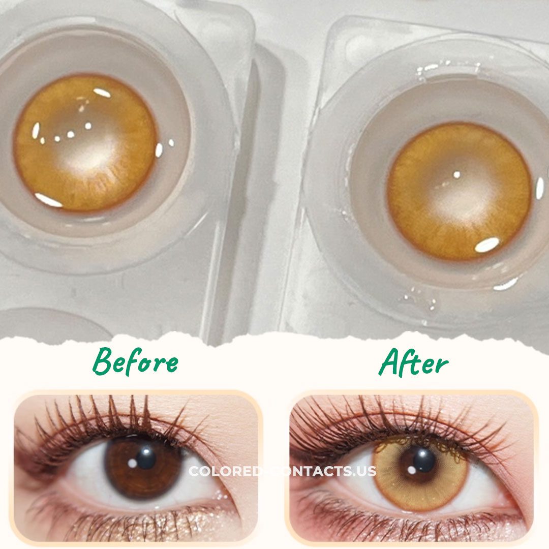 Honey Glow Contact Lenses | 4-Lens Pack