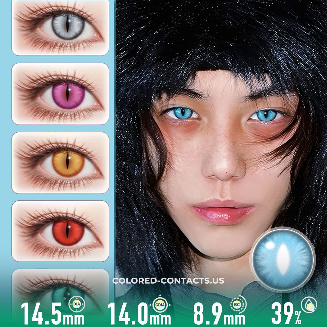 Silver Dragon Storm Contact Lenses