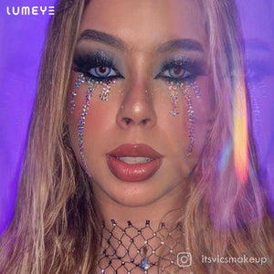 Best COLORED CONTACTS - LUMEYE India Blue Colored Contact Lenses - LUMEYE