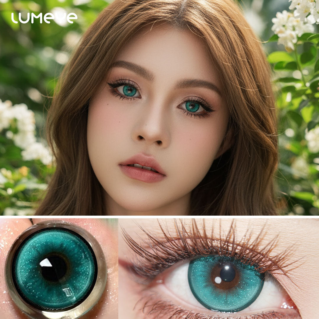 Aqua Green Forest Colored Contacts | 4-Lens Pack