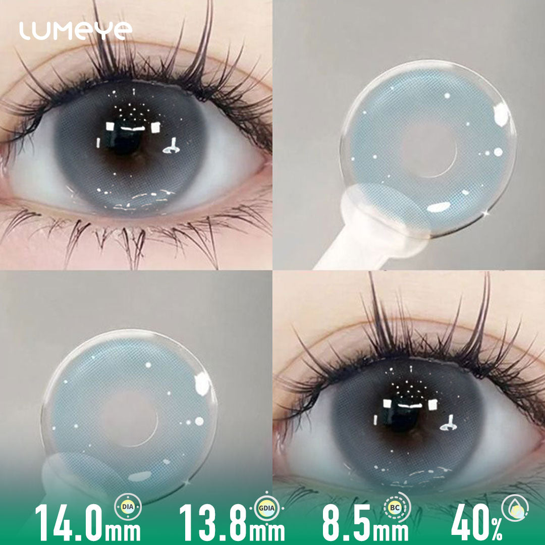 LUMEYE Exotic Blue Colored Contact Lenses - 10PCs