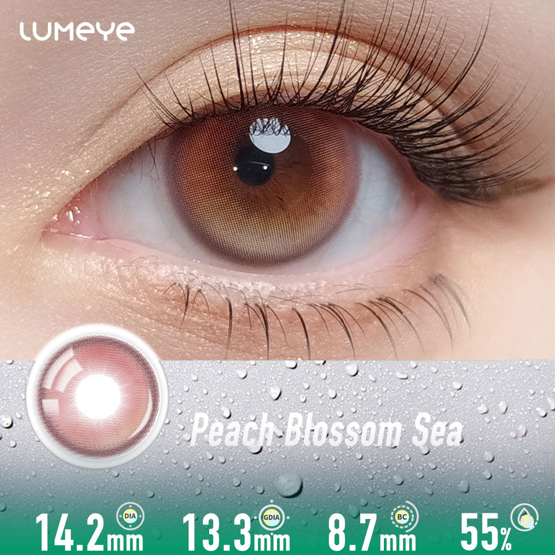 Peach Blossom Sea - Romantic Floral Pink Contacts - 5 Paris