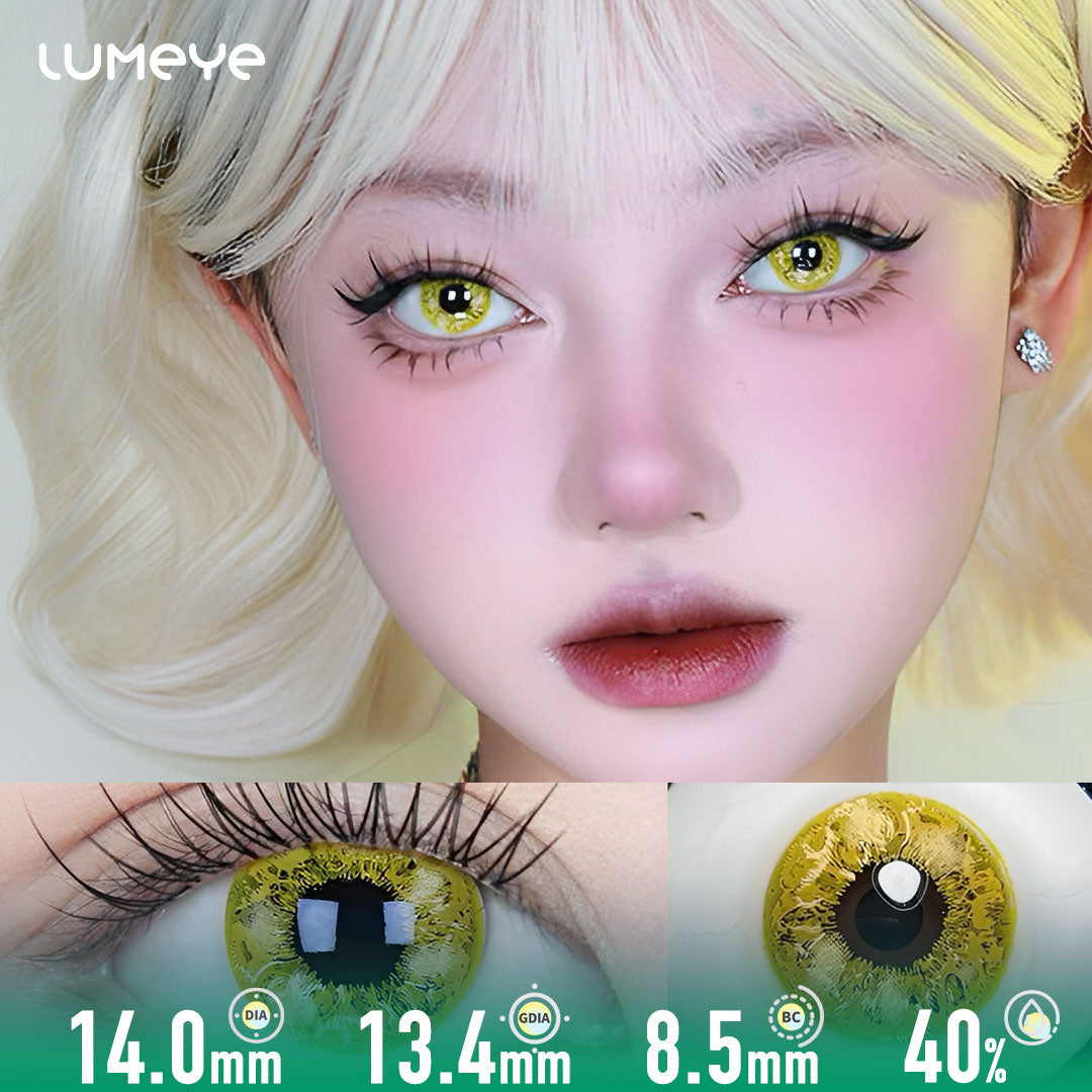 Saiyan Gold Colored Contacts