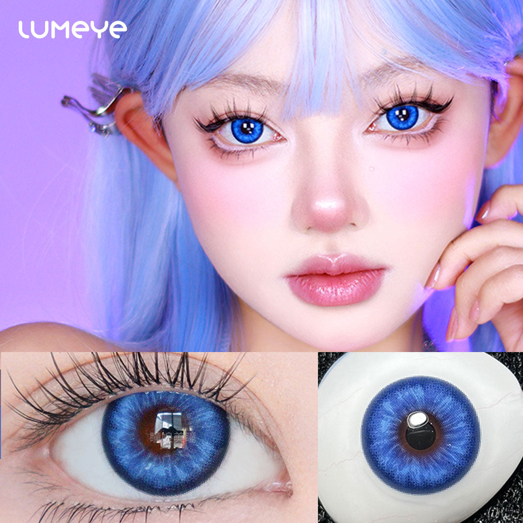 Storm Blue Contact Lenses - Y2K Electric Blue Colored Contacts