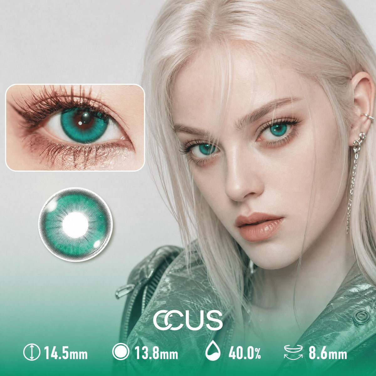 Lagoon Moss Green Contact Lenses