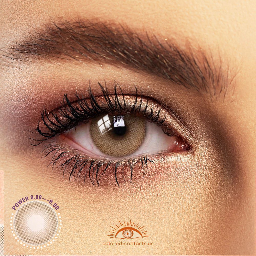 Lavender Brown Colored Contacts