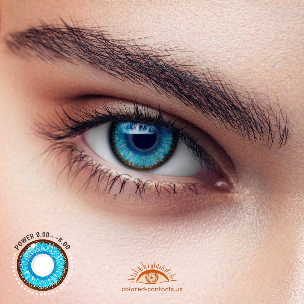 Macaron Blue Colored Contact Lenses