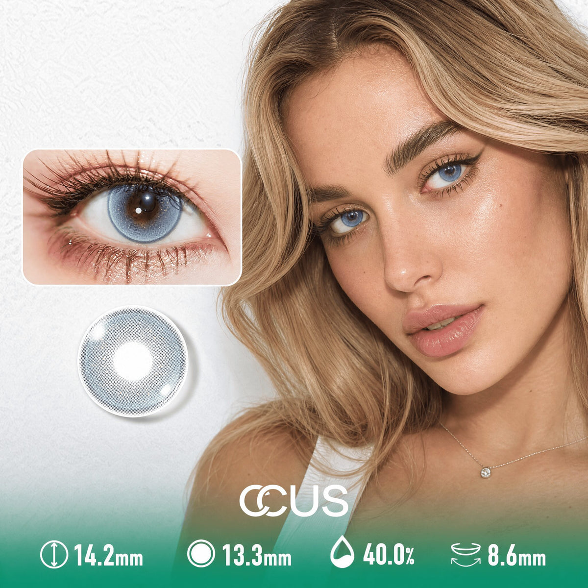 Mist Comet Ash Grey Contact Lenses