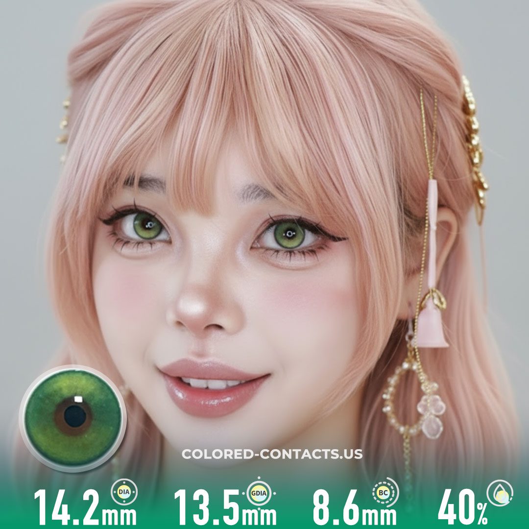 Mystic Wind Spirit Green Colored Contacts | 4-Lens Pack
