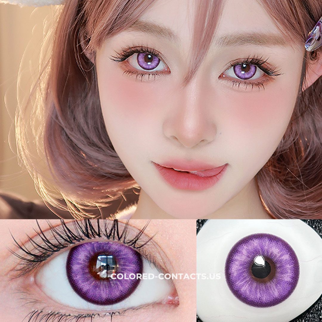 Nebula Purple Contact Lenses – Cosmic Violet Collection