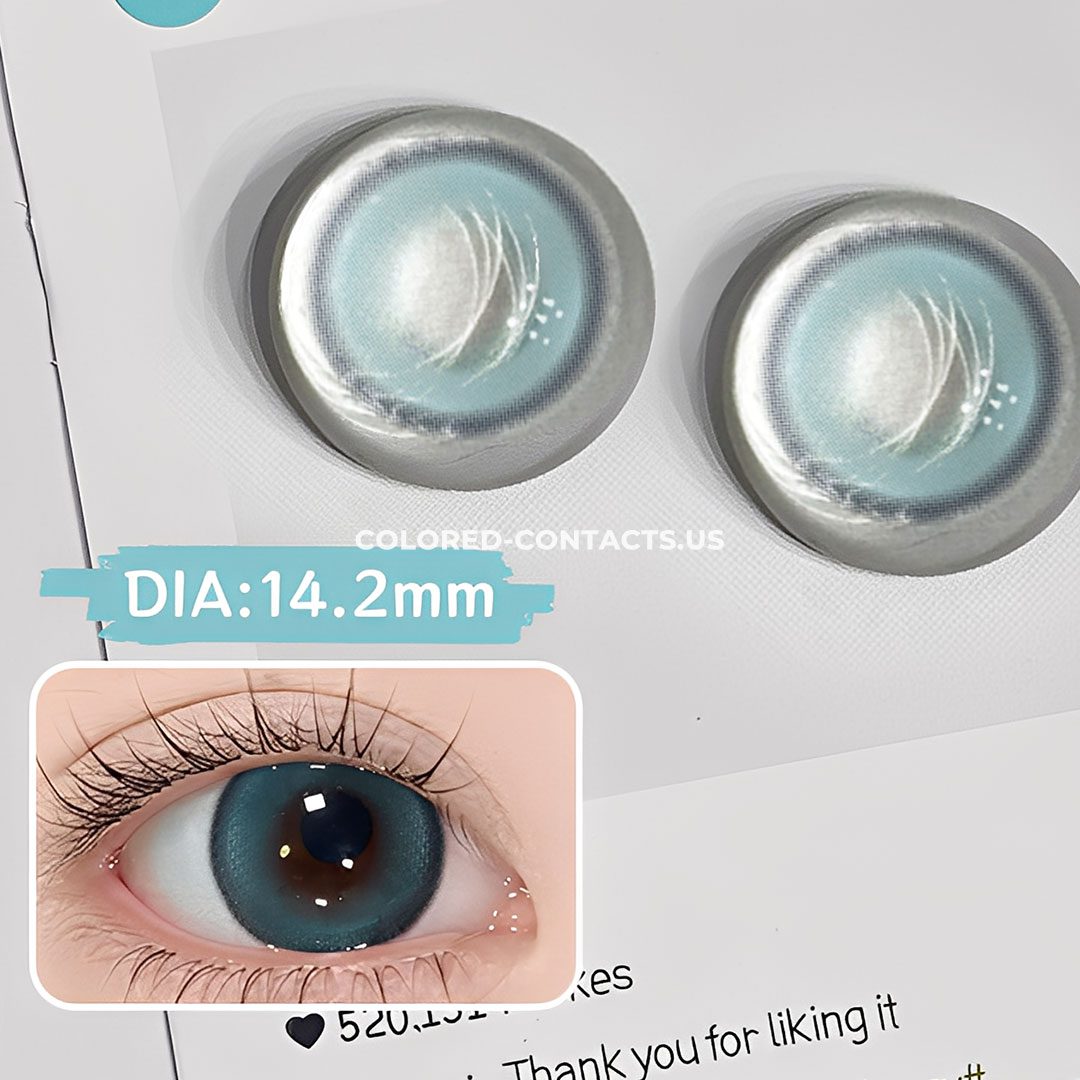 Ocean Mist Blue Daily Colored Contacts – 10 Lenses