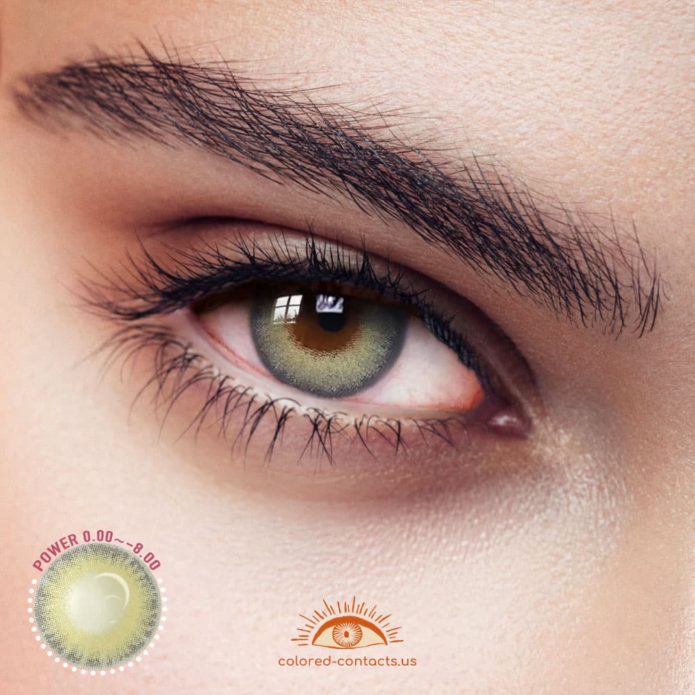 Petrichor Yellow Green Colored Contacts