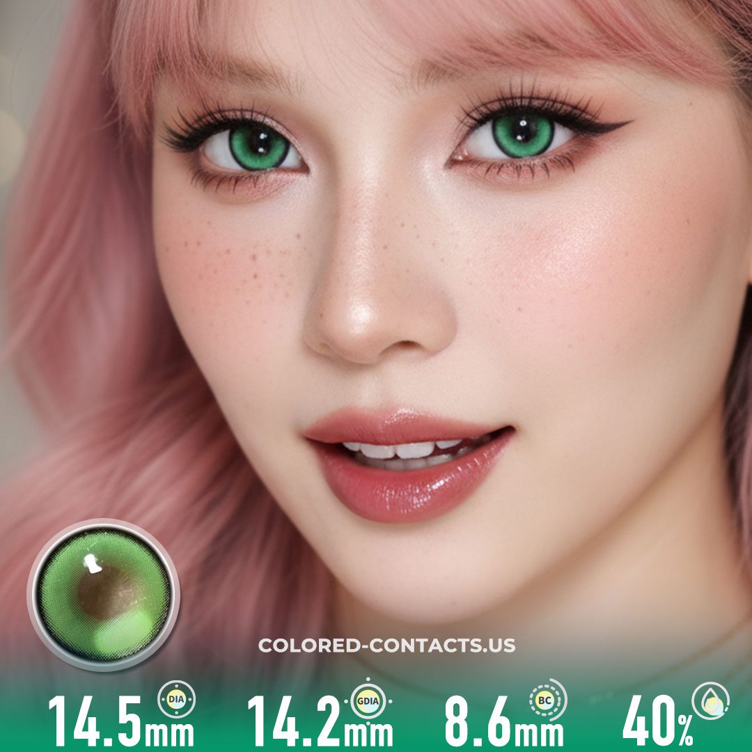 Rebirth Olive Green Colored Contacts | 4-Lens Pack