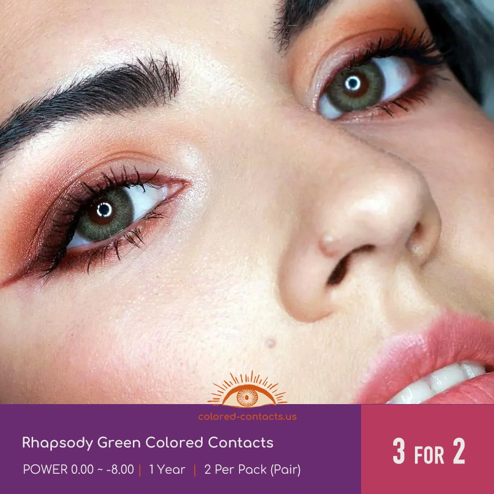 Rhapsody Green Colored Contacts