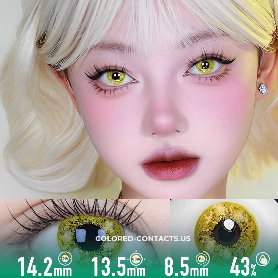 Saiyan Gold Colored Contacts