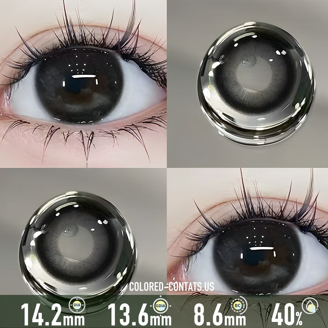 Smoky Black Contact Lenses