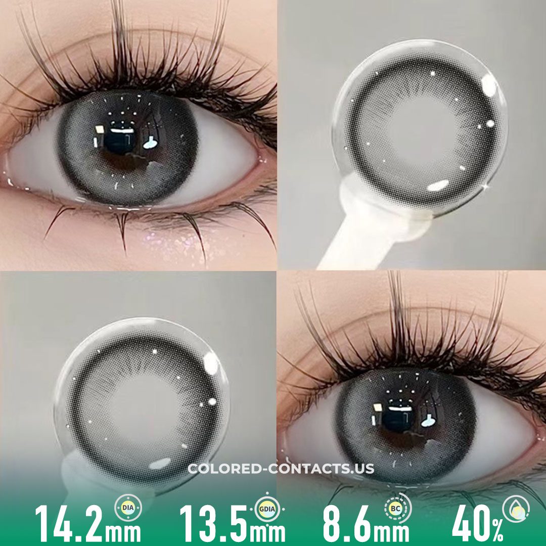 Smoky Whisper Beauty Contact Lenses – Elegant Light Black
