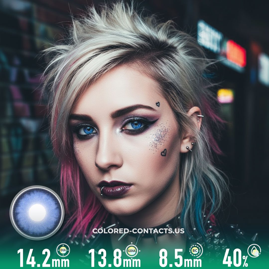 Storm Blue Contact Lenses – Y2K Electric Blue Colored Contacts