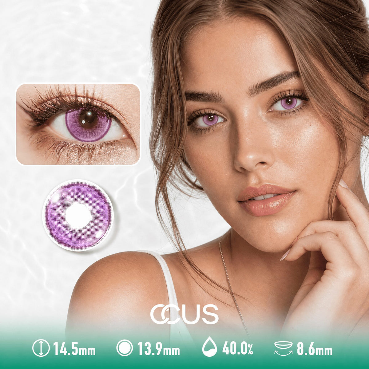 Storm Rose Purple Contact Lenses