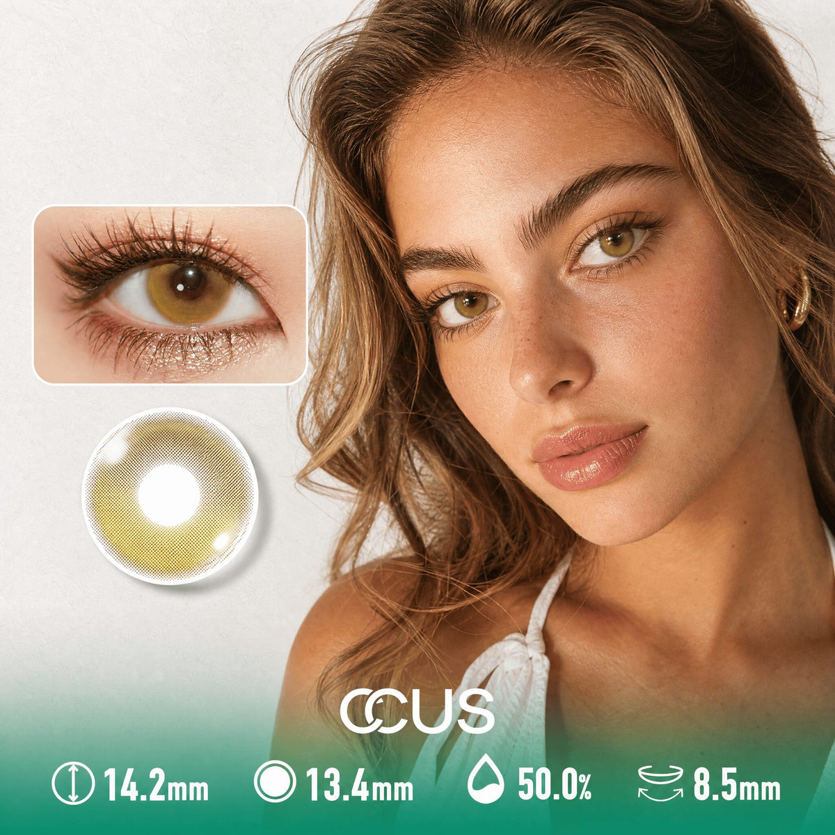 Tuscan Twilight Amber Gold Contact Lenses