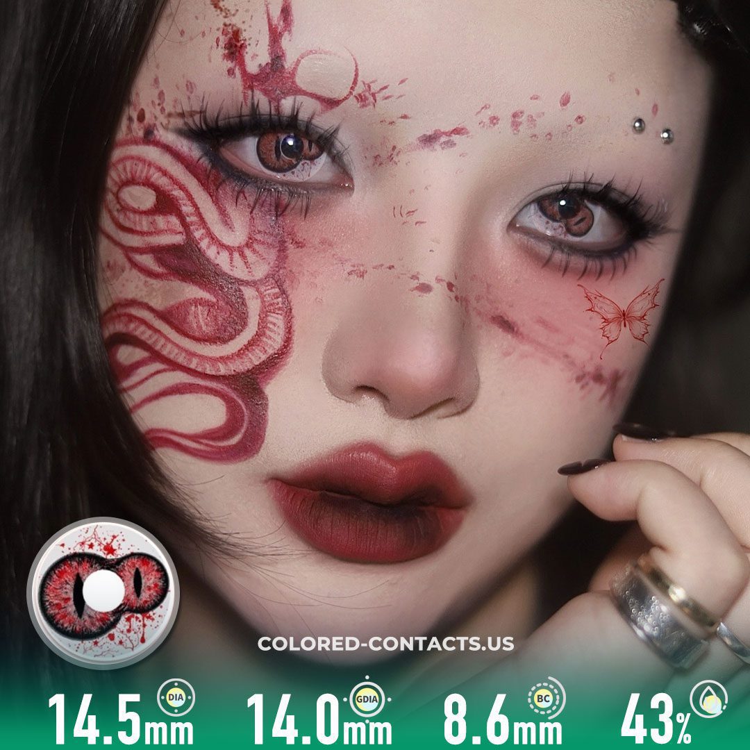 Twin Blood Pupil Contact Lenses | 4-Lens Pack