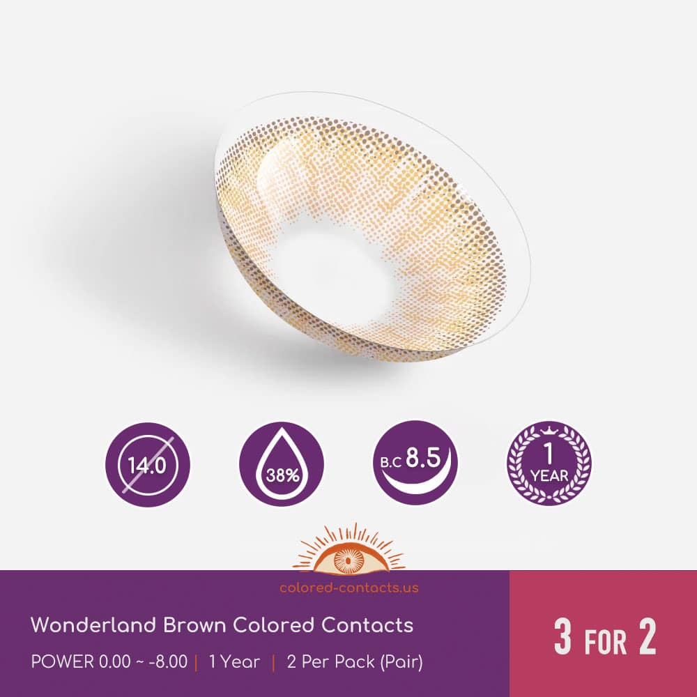 Wonderland Brown Colored Contacts