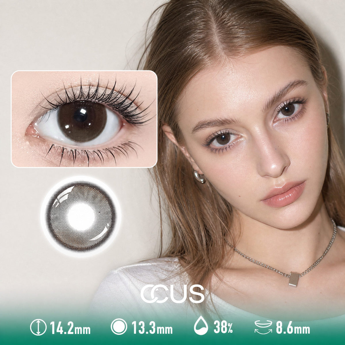 Afterparty Cocoa Brown Contact Lenses